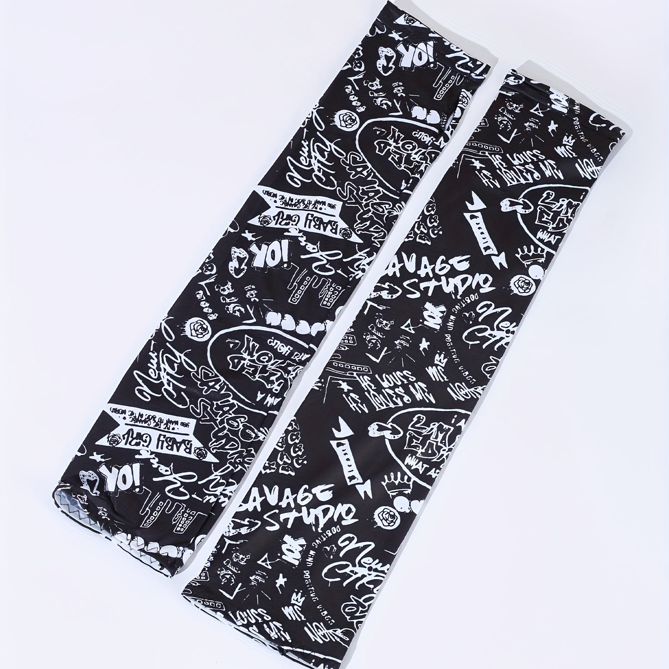 Hip Hop Graffiti Sunproof Mask and Ice Sleeves Set