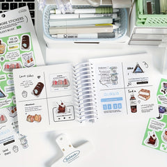 2 Sheets Hot Party Sugar List Stickers For Scrapbooking DIY