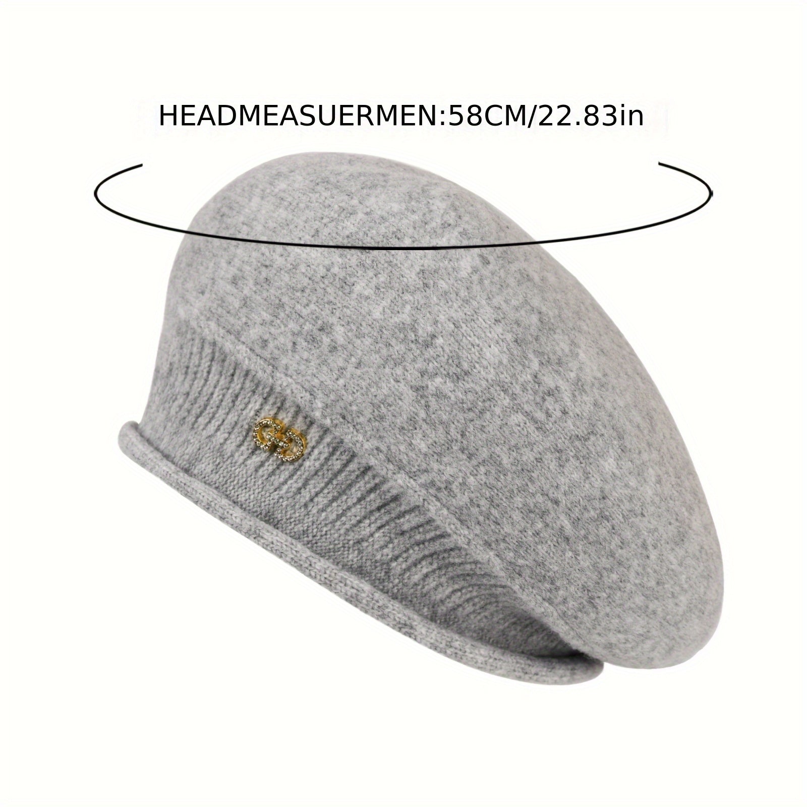 Women's Winter Knitted Beret Wool Hat