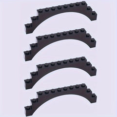 4pcs Building Block Bricks Ladder Bridge Architectural House Scenery Set