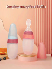 100ml Squeeze Feeding Bottle with Spoon