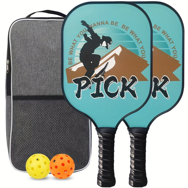 Outdoor Pickleball Paddle Set with Ball