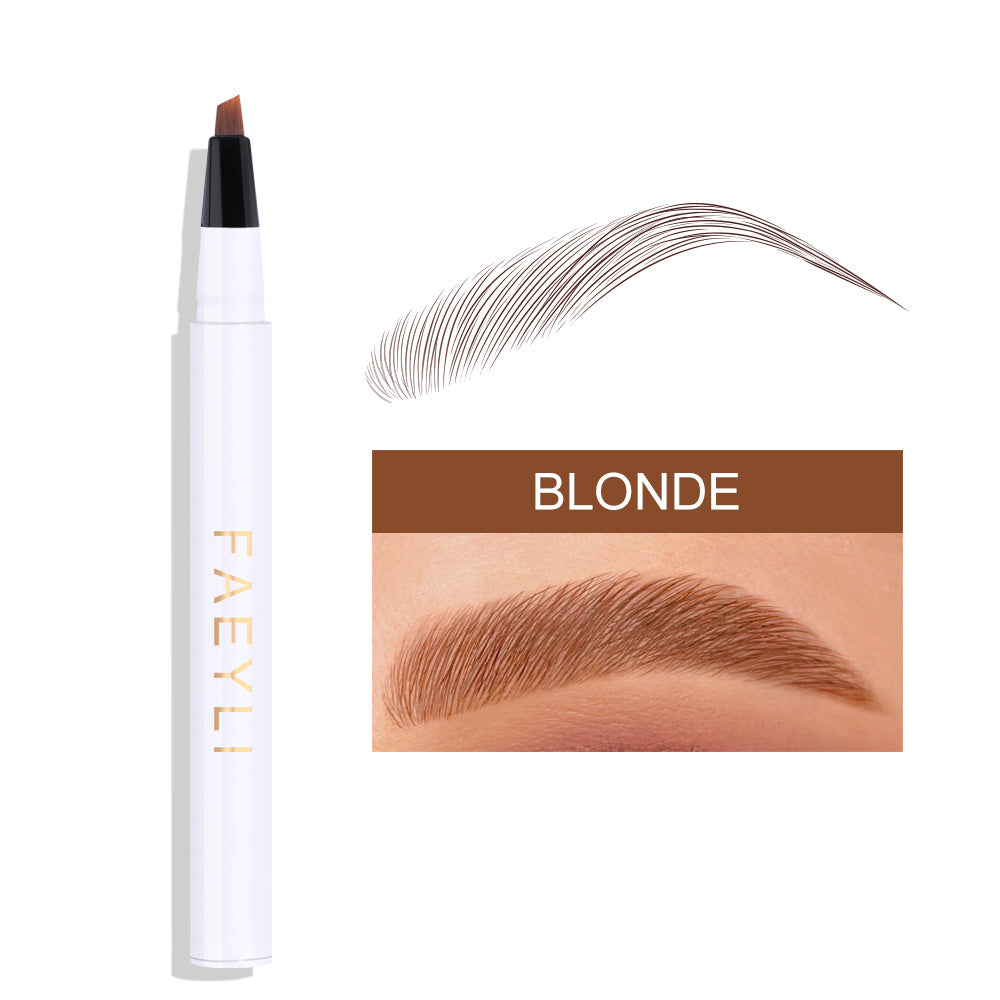 Waterproof Blonde Eyebrow Pencil Long Lasting Easy Color Microblade