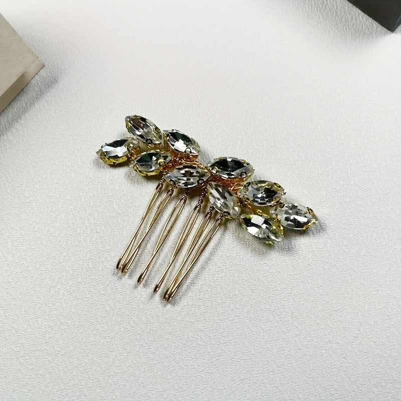 Crystal Rhinestone Hair Comb Head Jewelry Bridal Wedding Hair Accessories
