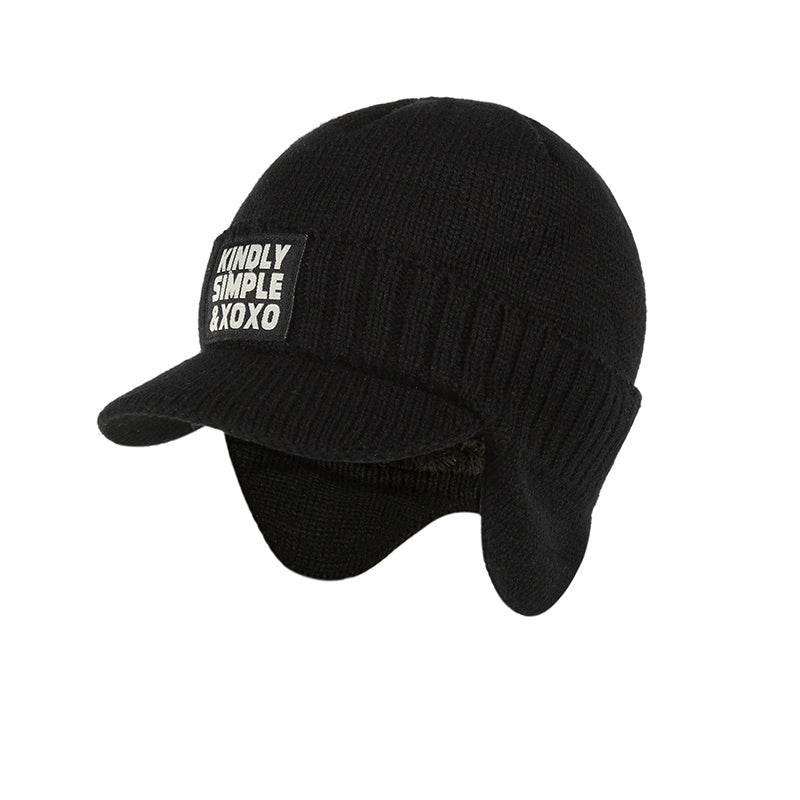 Winter Ear Cap Set With Velvet And Insulation
