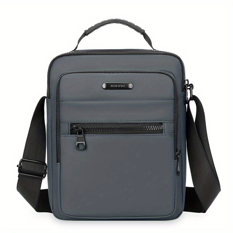 Men's Solid Shoulder Bag Crossbody Bag Multifunctional Diagonal Shoulder Bag