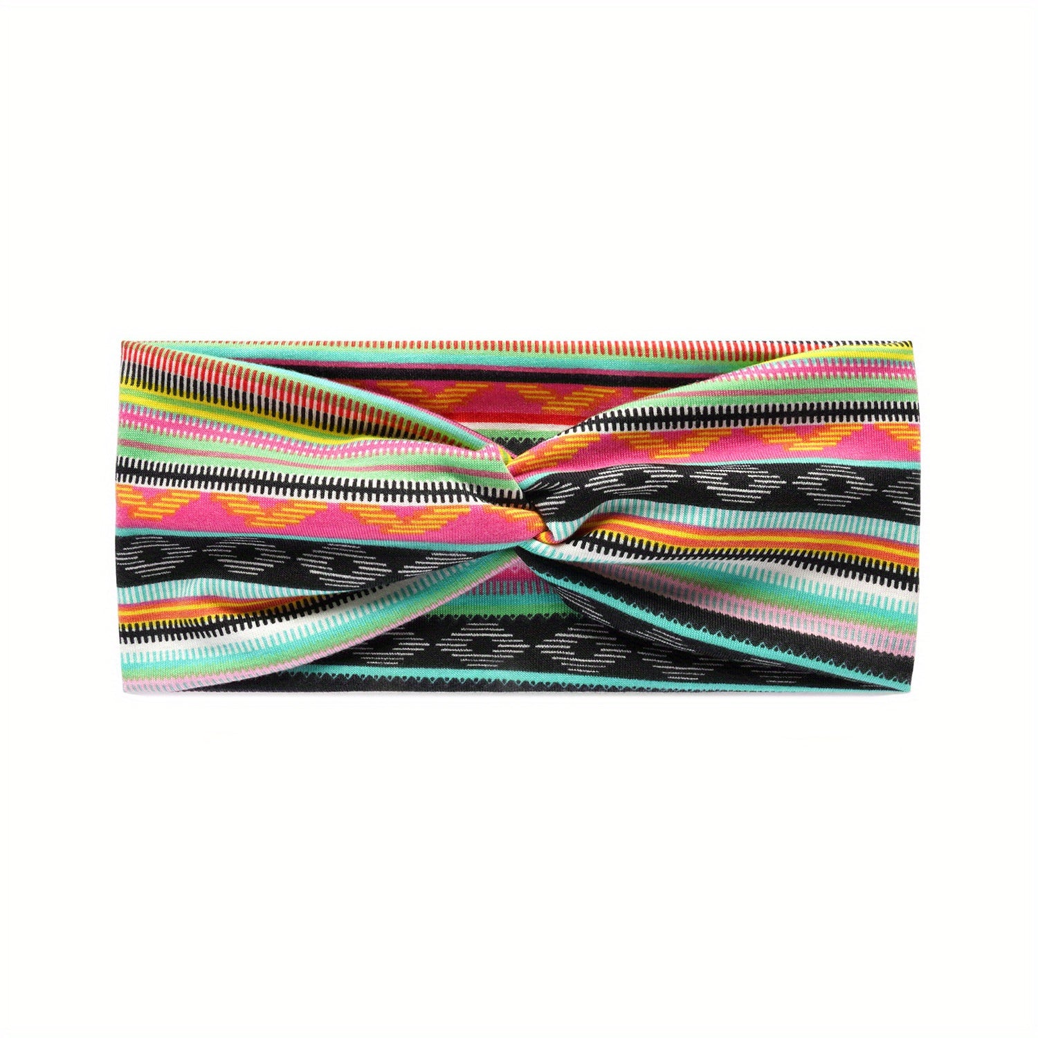 Colorful Striped Yoga Sports Headband Women's Hair Accessories