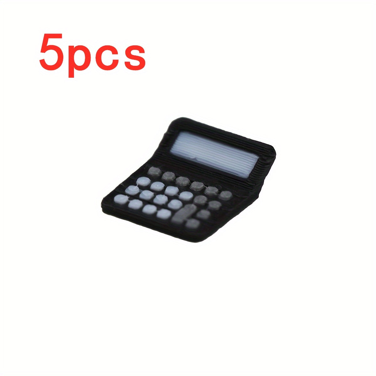 1:12 Scale Dollhouse Plastic Calculator, Realistic Desk Accessory for Classroom