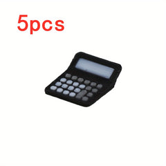 1:12 Scale Dollhouse Plastic Calculator, Realistic Desk Accessory for Classroom