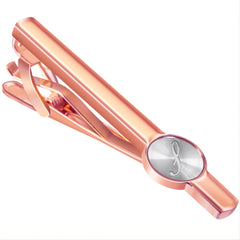 Business Casual Letter Print Copper Suede Tie Clip Gift For Men R