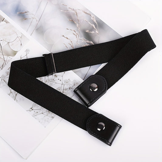 Adjustable Elastic Waist Belt with Buckle for Comfortable Fit