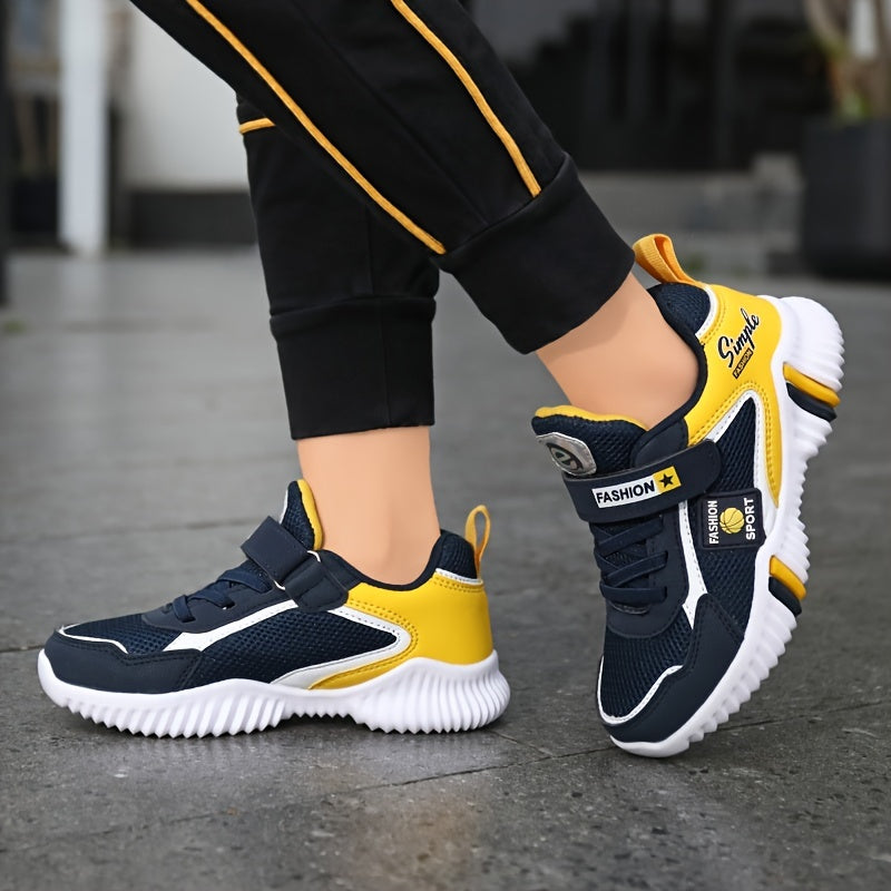 Kid's Hook and Loop Fastener Running Shoes