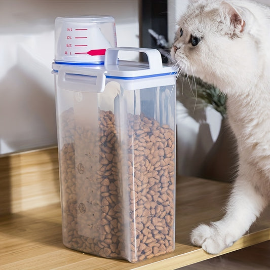 Pet Vacuum Food Storage Bucket For Dry Storage Cat And Dog Food