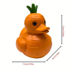 Carrot Duck Resin Ornament for Home Decoration
