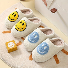 Kids' Cartoon Happy Face Slippers | Cozy Anti-Skid Indoor Shoes