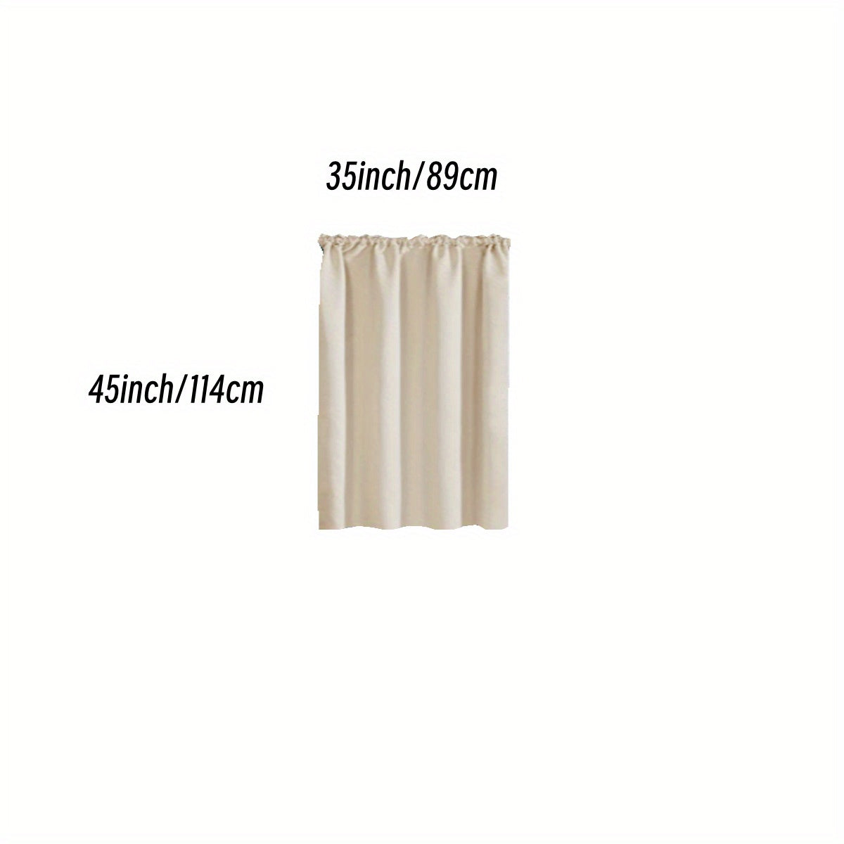 Heat & Sound Insulating Polyester Rod Pocket Curtain for Bedroom & Balcony