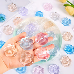 5pcs Cat Paw Stress Relief Fidget Toys Soft Rubber Gummies