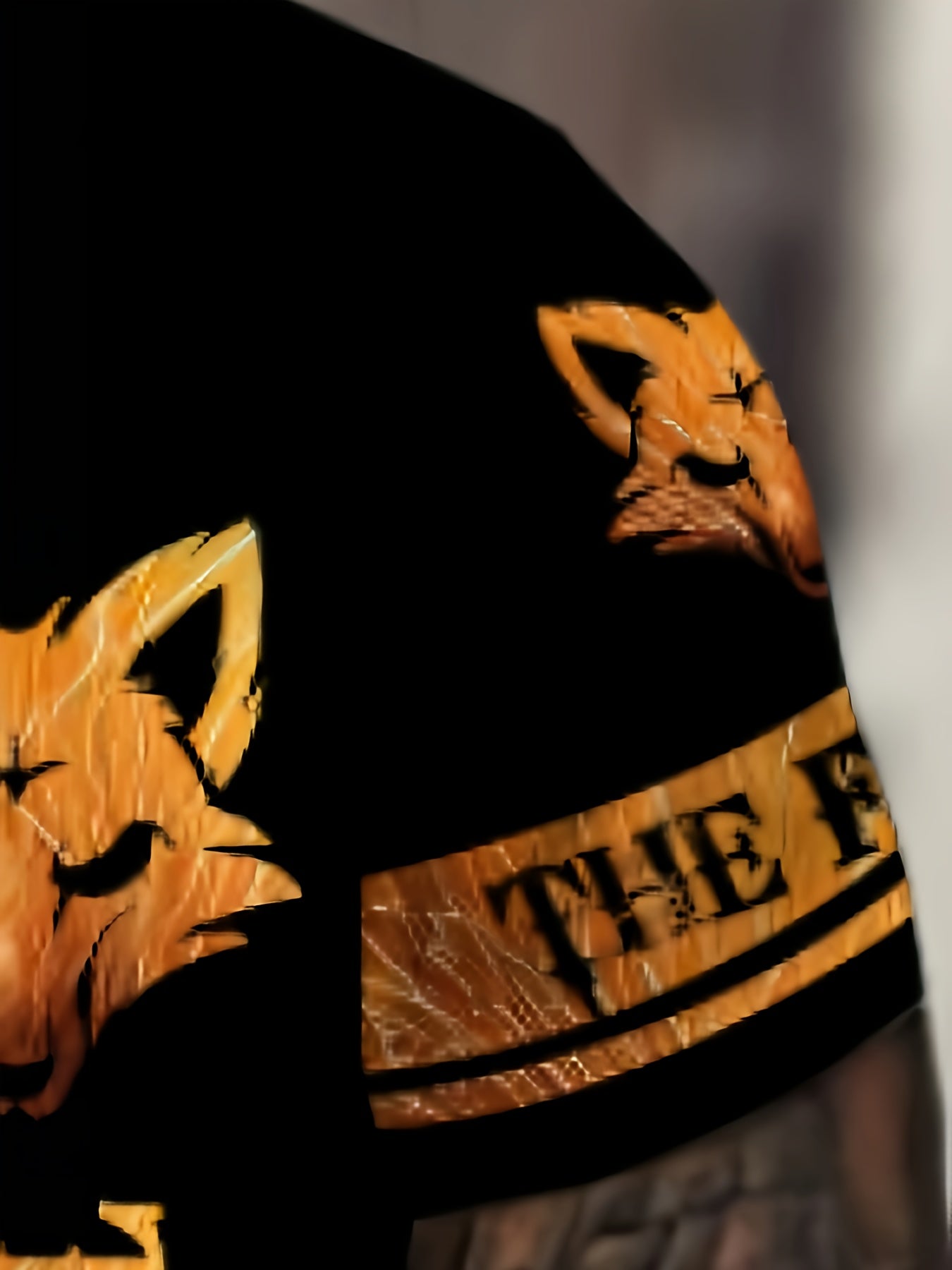 Men's Fox Animal Print Short Sleeve T-shirt