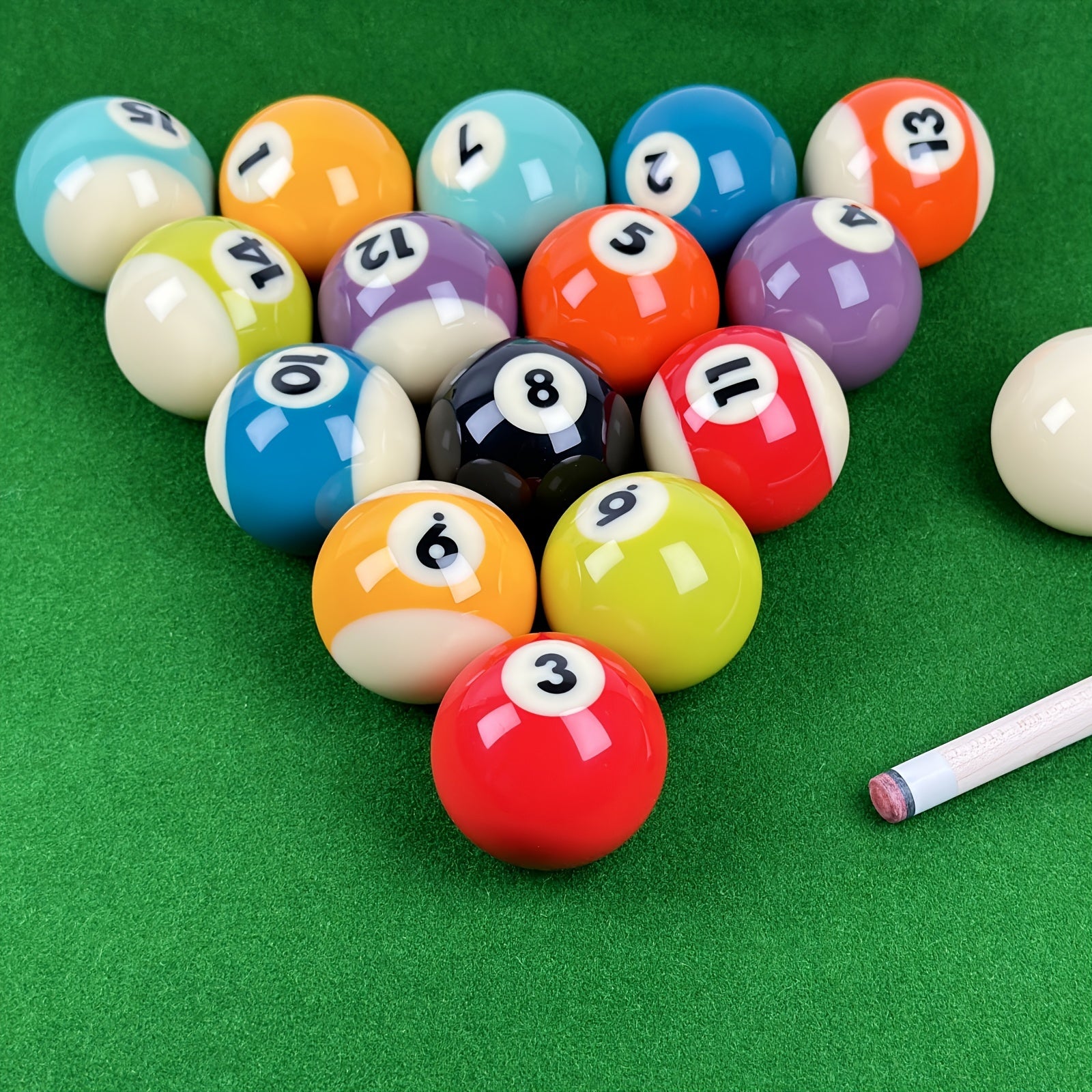 1pc Billiard Set With 16 Table Balls 2 1 4 Regulation Size Bright
