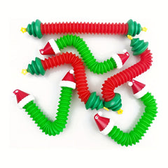 Christmas Mini Pop Tubes Sensory Toys for Kids, Boys, Girls - Stocking Stuffers