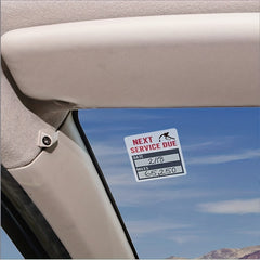 120 Sheets Car Change Sticker Maintenance Reminder Waterproof