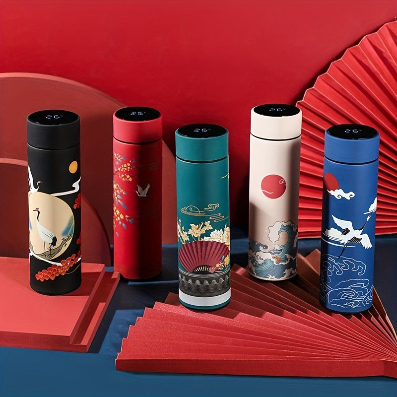 Chinese Style Thermal Water Bottle Smart Insulated Cup