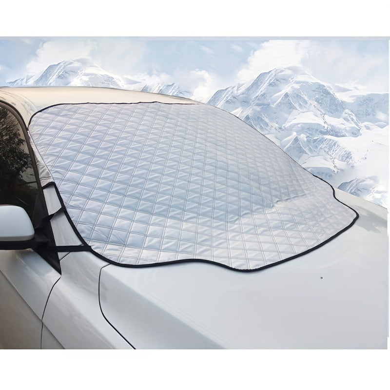 Car Windshield Snow Cover w/ 3 Strong Magnets Enlarged & Thickened Version