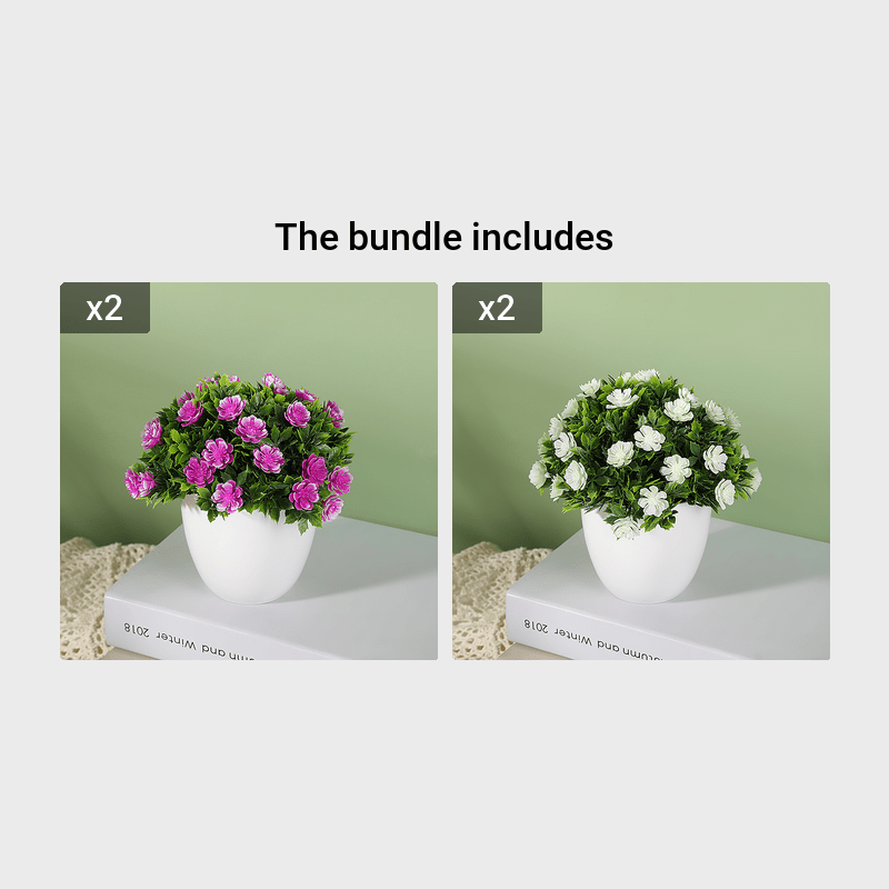 Artificial Plant 31 Small Daisy Round Pot Potted Wedding Home Bedroom Decoration