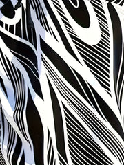  Geometric Print Knot Tank & Solid Shorts Swimsuit Set