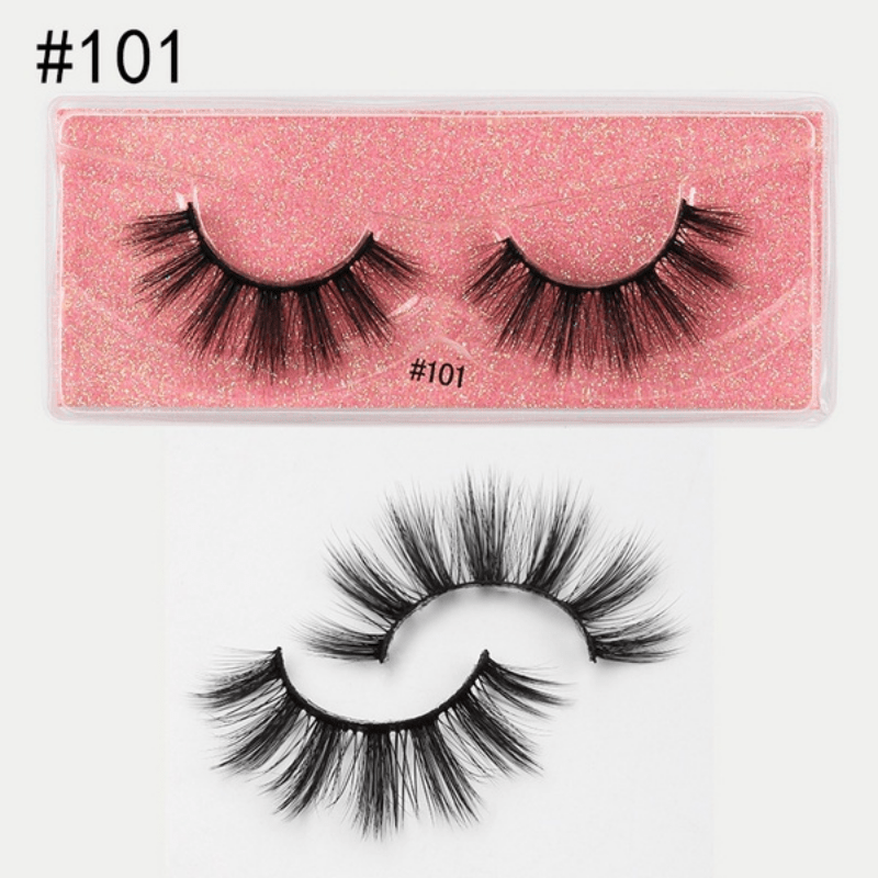 3D Faux Mink Eyelashes Natural Thick Long Curling