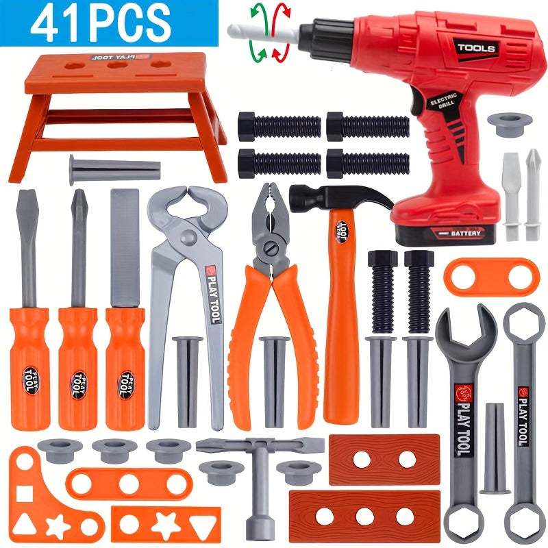 Kids' Simulated Tool Set Screwdriver Repair Tools Construction Studio Gift