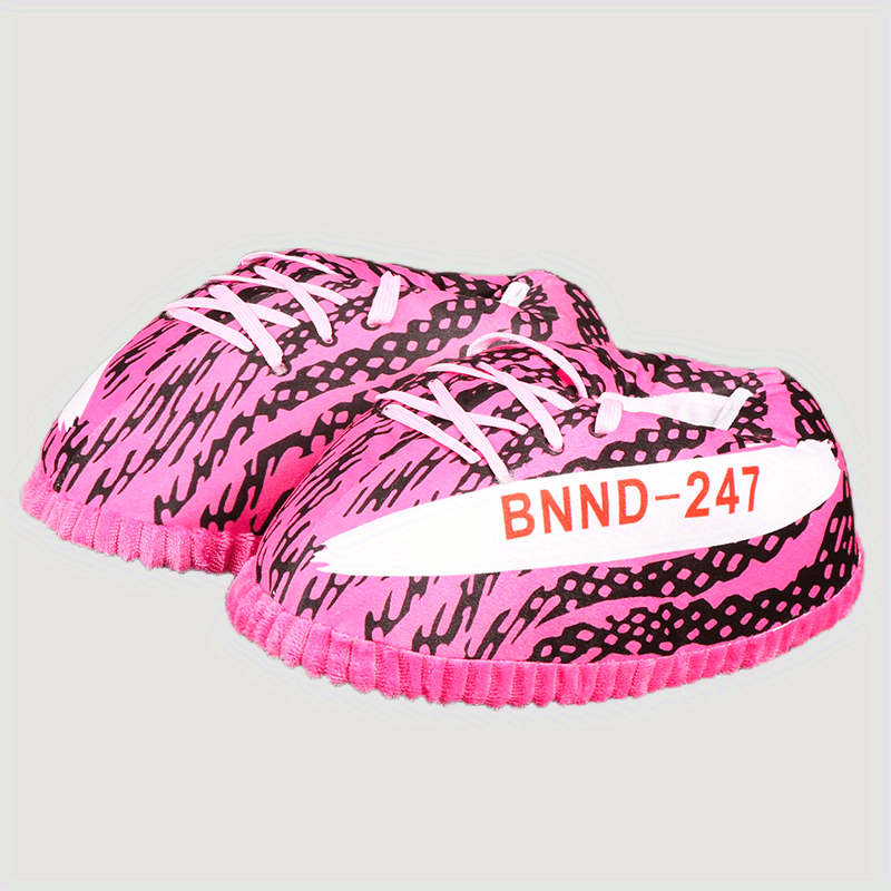 Men's Abstract Graphic Lace Up Cozy House Slippers