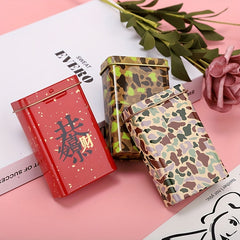 Creative Square Cigarette Box Holder Container for Men