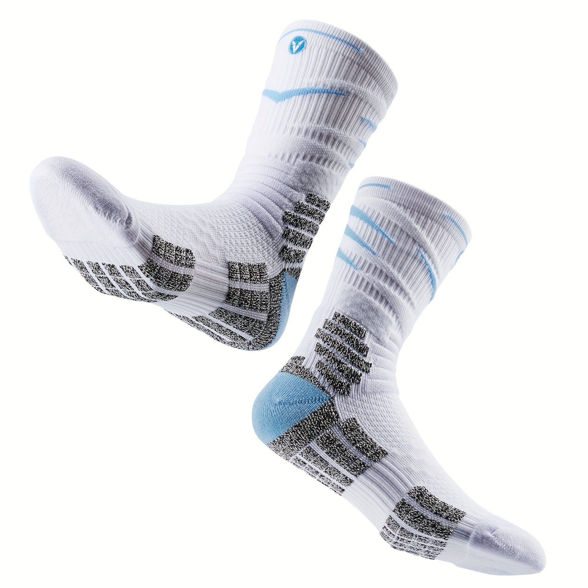 Veidoorn Basketball Socks Towel Bottom Compression Anti Slip Sweat Absorbing
