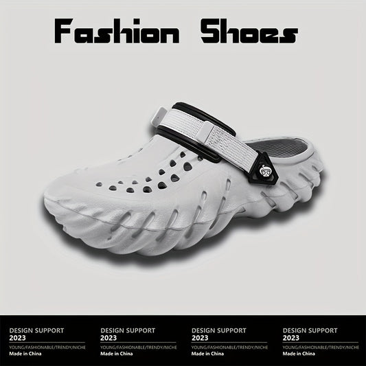 Men's Slip On Breathable Clog Sandals Casual Outdoor Cut Out Walking Shoes