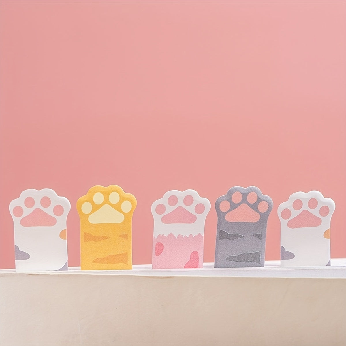 Cat Paw Sticky Note Set with 120 Stickers