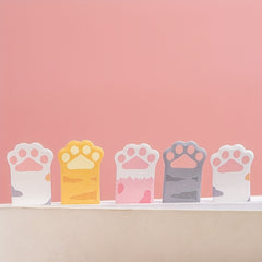 Cat Paw Sticky Note Set with 120 Stickers