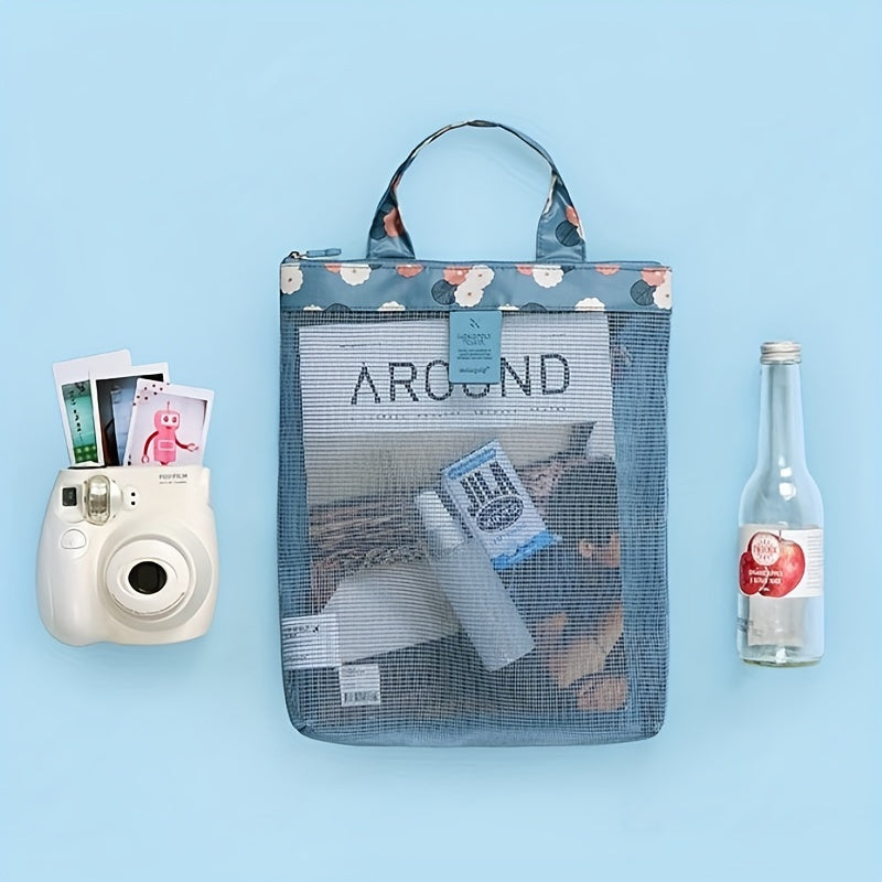 Mesh Tote Bag Travel Storage Bag Swimming Beach Bag Handbag