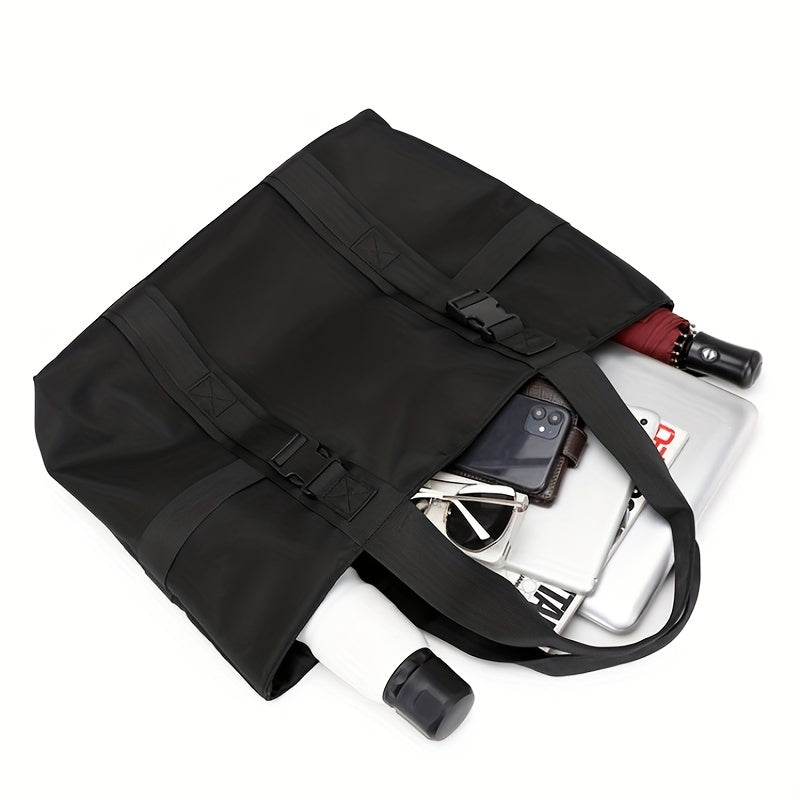 Men's Solid Casual Tote Bag