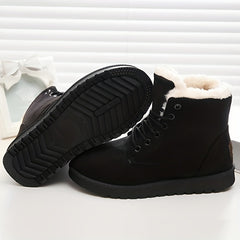 Women's Snow Boots Faux Fur Lining Warm Ankle Boots Mid Calf Boots