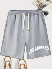 Men's Drawstring Waist Shorts for Summer Beach Resort