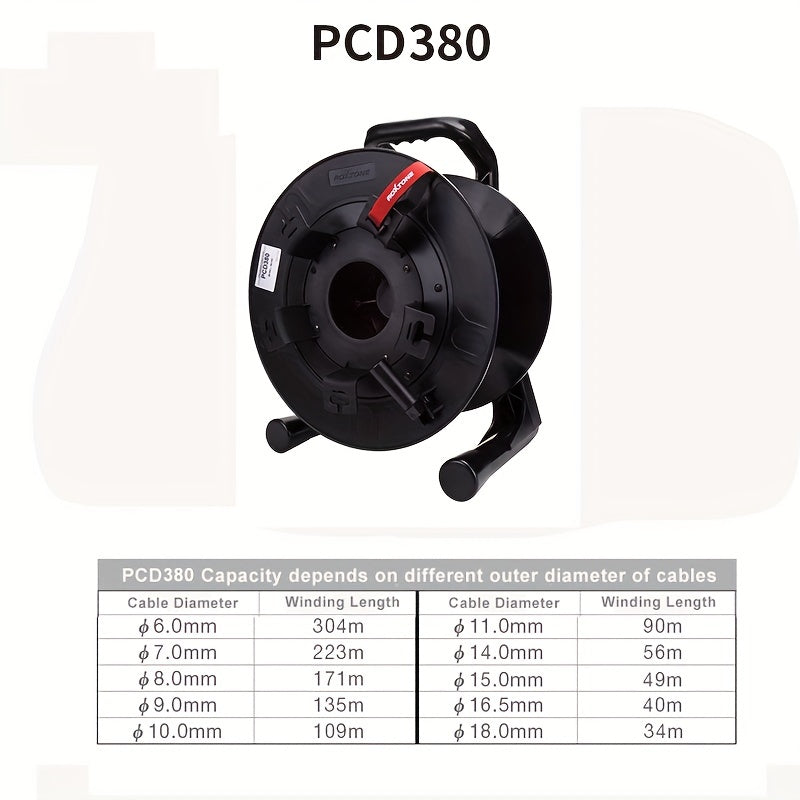 Handheld Cable Drum with Winder for Long Cables Storage