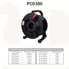 Handheld Cable Drum with Winder for Long Cables Storage