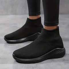 Women's Breathable Running Shoes with Thick Bottom - Slip On