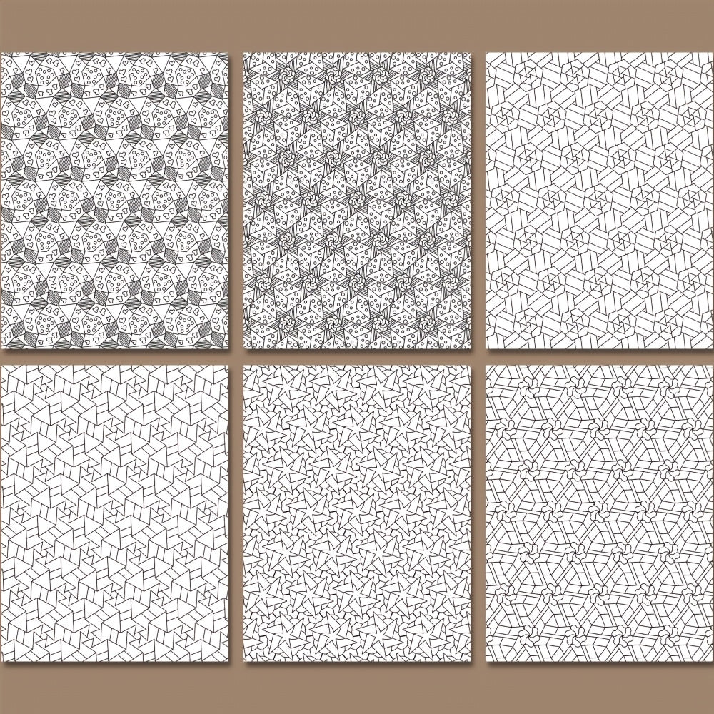 Geometric Patterns Coloring Book for Adults - Perfect Gift for Mindful People