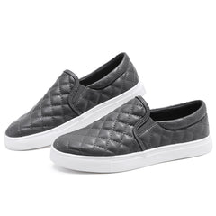 Women's Quilted Flat Loafers Casual Slip On Shoes