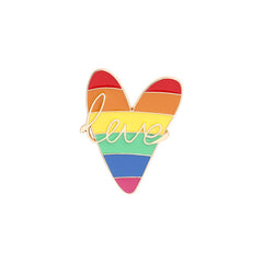 LGBT Rainbow Love Brooch for Men