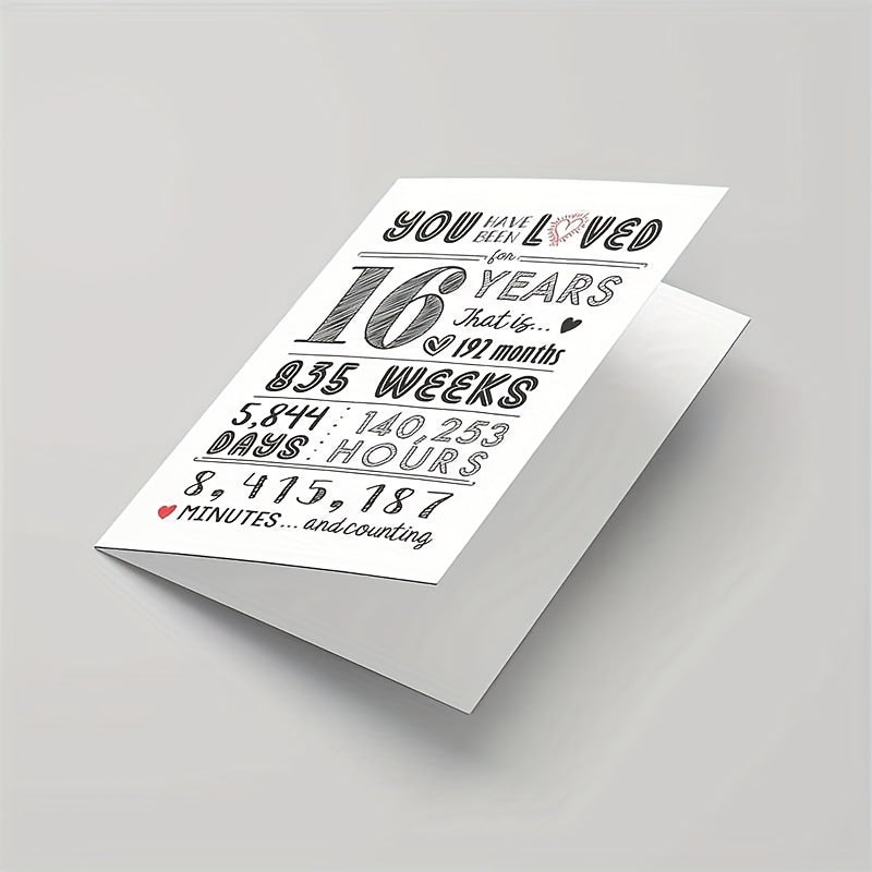 Sweet 16 Teen Birthday Card & Decor Set