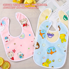 3pcs Waterproof Baby Bib Triangle Newborn Bibs Saliva Towel Baby Feeding Bib