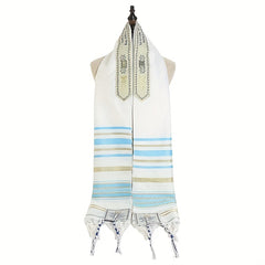 Messianic Jewish Tallit Prayer Shawl Scarf 70x19 with Talis Bag